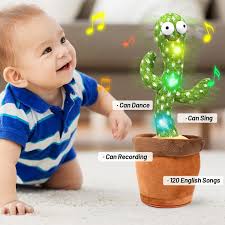 Dancing Cactus Talking Toy Kids Children Plush Electronic Toys
